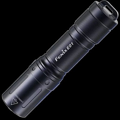 Fenix E01 V2.0 черный фонарь наключный 27103 фото
