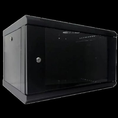 Hypernet WMNC-6U-FLAT-AC-BLACK Шкаф коммутационный настенный 6U 600x450 разборный 27378 фото